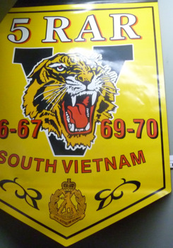 Sign - 5RAR 66-67, 69-70 South Vietnam