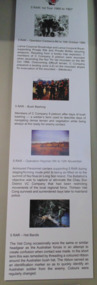 Information Board 5RAR 1st Tour 1966 to 1967