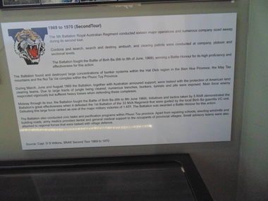 Information Board - 5 RAR 1969 - 1970 (1st Tour)