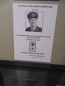 Poster - Poster, Information Board, Colonel John Arnold Warr DSO