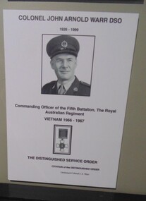 Information Board on Colonel John Arnold Warr DSO
