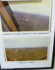 Two Coloured Framed Photographs of Helicopters.