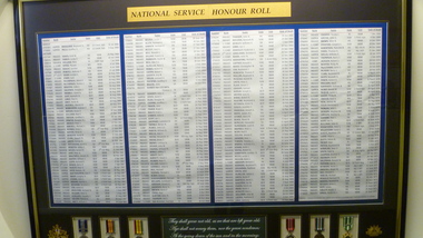 Information Board National Service Honour Roll