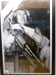 Framed Black and White Photograph of Corporal John Desmond “Snow” Coughlan