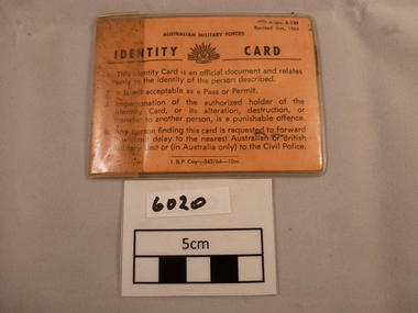 Document, Identity Card, 1965-1966