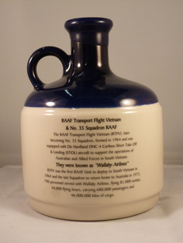 Wine Flask Wallaby Airlines DHC-4 Caribou, Vietnam 1964 - 1972,  First in Last Out