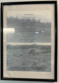 A Framed Print of a Poem titled "Vung Tau Taxis"