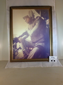 Photograph - Framed photograph, Huey gunner, 1966-1971