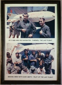 CO 2 Sqn and His Navigator -Farewell the last flight and Ground crew with pilot of The Last Flight Dave Smith 