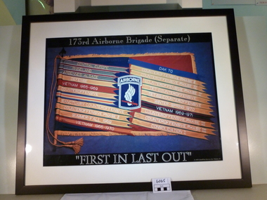 Photograph, 173rd Airborne Brigade Flag, 1993