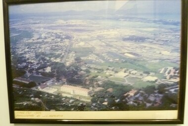 A Framed Coloured Aerial photograph of Vung Tau.
