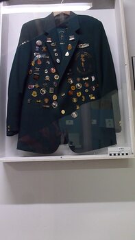 Men's Green Jacket with 6 Gold Buttons