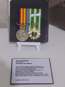 Medal, Service Medals posthumously awarded to Private Errol Noack