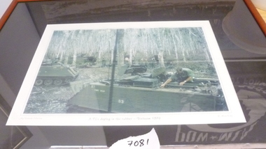 Photograph, APC's Deploy in the Rubber - Vietnam, 1970