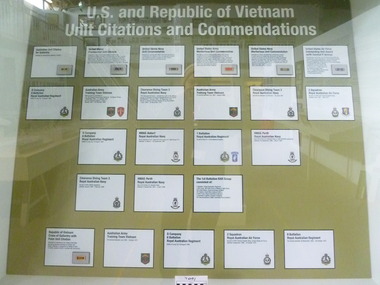 Poster - Poster, Information Board, U.S. and Republic of Vietnam Unit Citations and Commendations