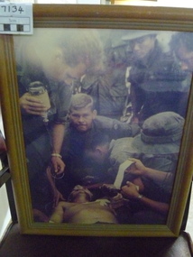 Photograph, Treating wounded soldier