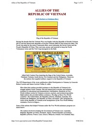 A Copy of Allies of the Republic of Vietnam