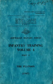 Infantry Training, Volume 4, Part 2: The Platoon, 1967