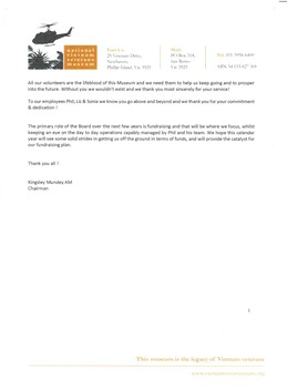Copy of the speech given by Kingsley Mundey AM at the National Vietnam Veterans Museum on 21st February, 2018.