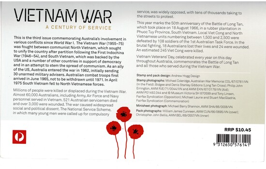 A Collection of Stamps - A Century of Service, Vietnam War.
