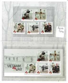 A Collection of Stamps - A Century of Service, Vietnam War.