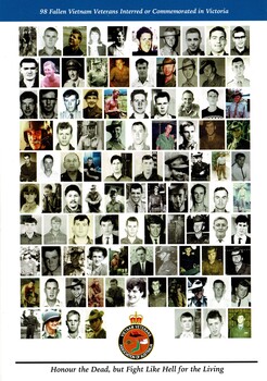 98 Fallen Vietnam Veterans interred or commemorated in Victoria