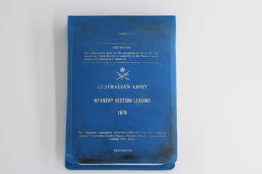 Booklet, Australian Army: Infantry section leading, 1970 (Copy 2), 1970