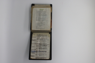 Booklet, Aide Memoire