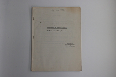 Booklet - Copy of Vietnamese Constitution, National Constituent Assembly, Vietnam, Constitution of the Republic of Vietnam: unofficial American Embassy Translation
