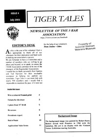 Tiger Tales: Newsletter of the 5 RAR Association: Issue 4 July 2001.(Copy)