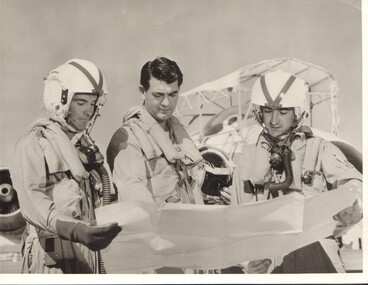 Photograph, Pre-flight Briefing during Conversion to Canberra's