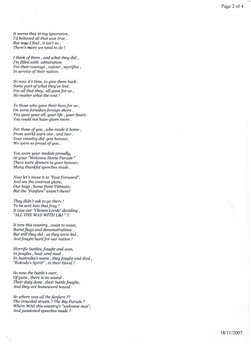 A Copy of Our Turn to Serve You: A Poem by Jenny Bell.