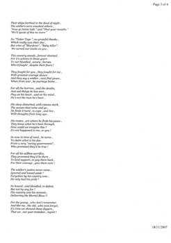A Copy of Our Turn to Serve You: A Poem by Jenny Bell.