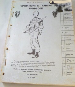 Booklet, Operations and Training Booklet