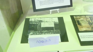 Photograph, Photo of sign and portrait