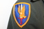 Cloth pip on US army uniform