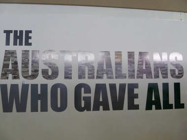 Plaque, The Australians Who Gave All