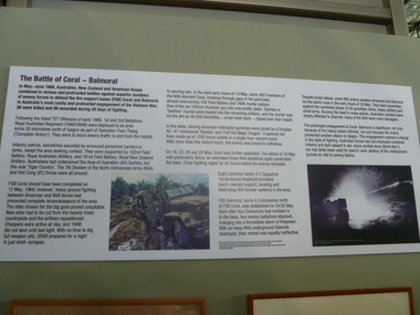 Poster - Poster, Information Board, The Battle of Coral - Balmoral