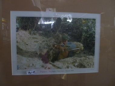 Print, Digging In - fire support base Coral, Vietnam, 1968