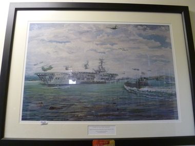 Print, The Vung Tau Ferry: HMAS Sydney 111 at Vung Tau, South Vietnam, 1968