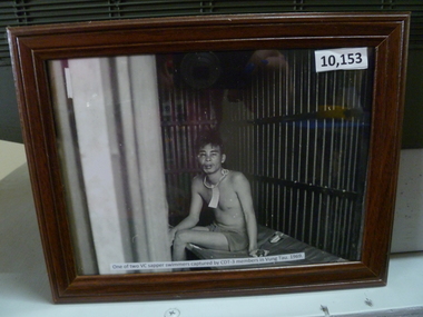 Photograph, One of two VC sappe swimmers captured by Audio, CDT-3 members in Vung Tau, 1969