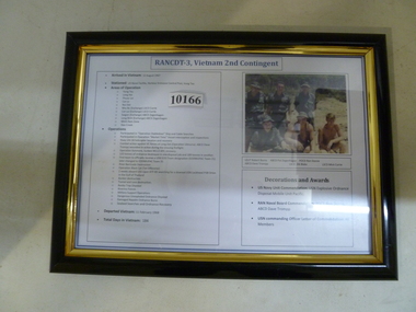Document, RAN Audio, CDT-3 Vietnam 2nd contingent photo