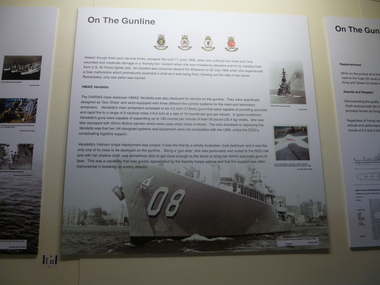Poster, On the Gunline - HMAS Vendetta sailing from Sydney to Vietnam in 1969