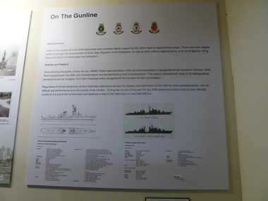 Poster, On the Gunline - Replenishments, Awards & Respects HMAS Hobart