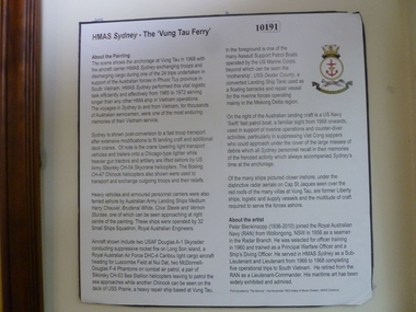 Poster - Poster, Information Board, HMAS Sydney "The Vung Tau Ferry"