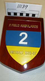 Plaque, 2 Field Ambulance