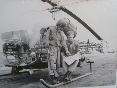 Photograph, Two 2nd Lieutenants And A Map, 1/08/1966 12:00:00 AM