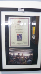 Certificate, Citation Certificate and Medal - Daryl Fedden 2010, 2010