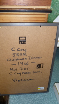 A collections of information for 5 RAR Nui Dat Christmas Day - 25th December 1966