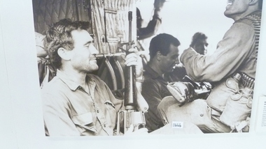 Photograph, Members Of victor 3 Company On Iroquois helicopter